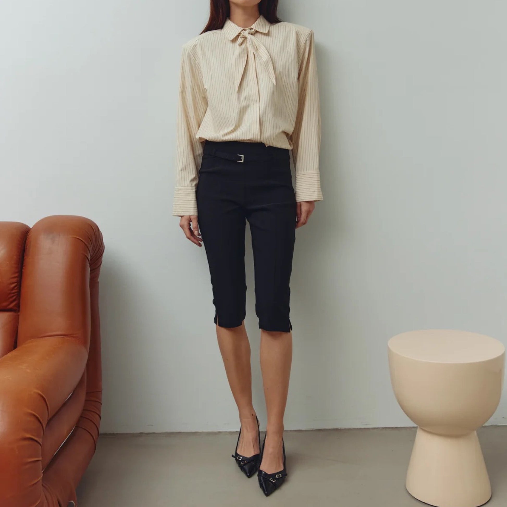 Preorder feb. - Noella - N - linza MW B capris Black - Merle og Wilde ApS