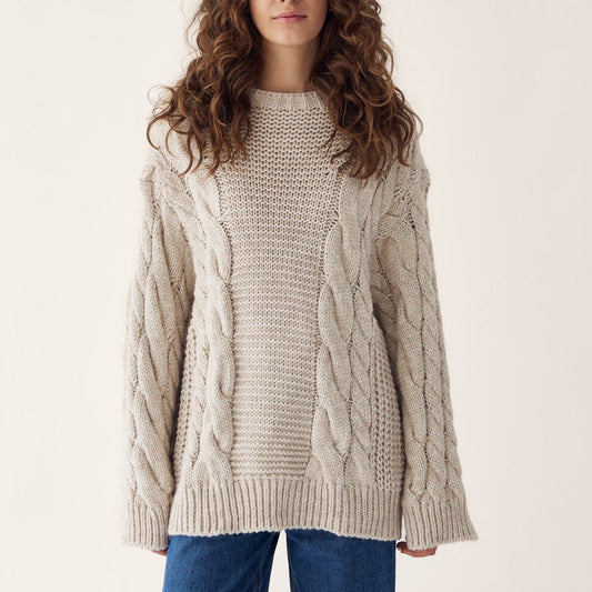 Noella - Lisbeth knit - Oatmel - Merle og Wilde ApS