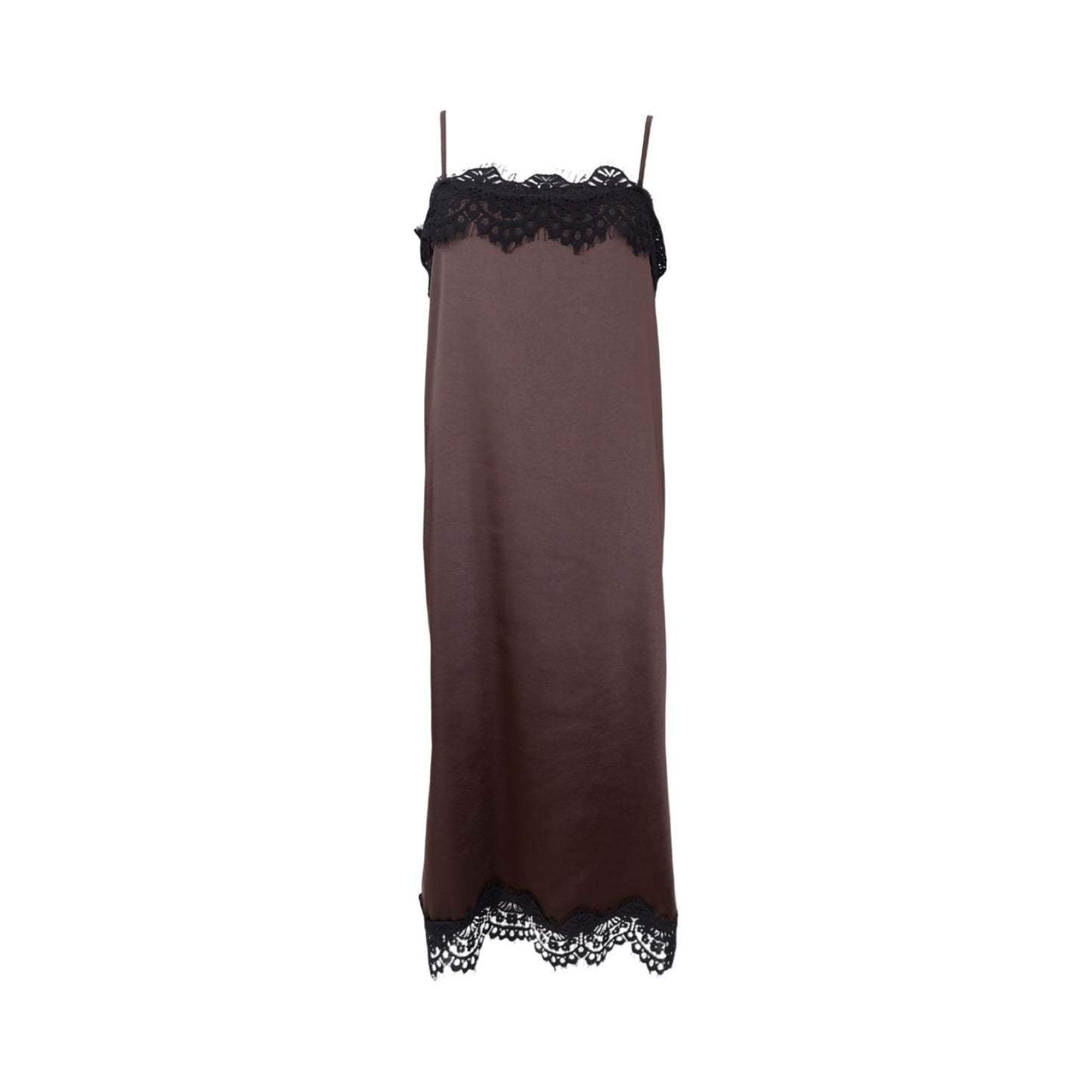 Black colour - BCevie lace strap dress - coffee - Merle og Wilde ApS