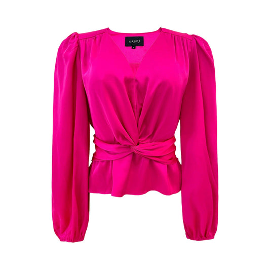 Liberte - Tiki Ls twist blouse - pink
