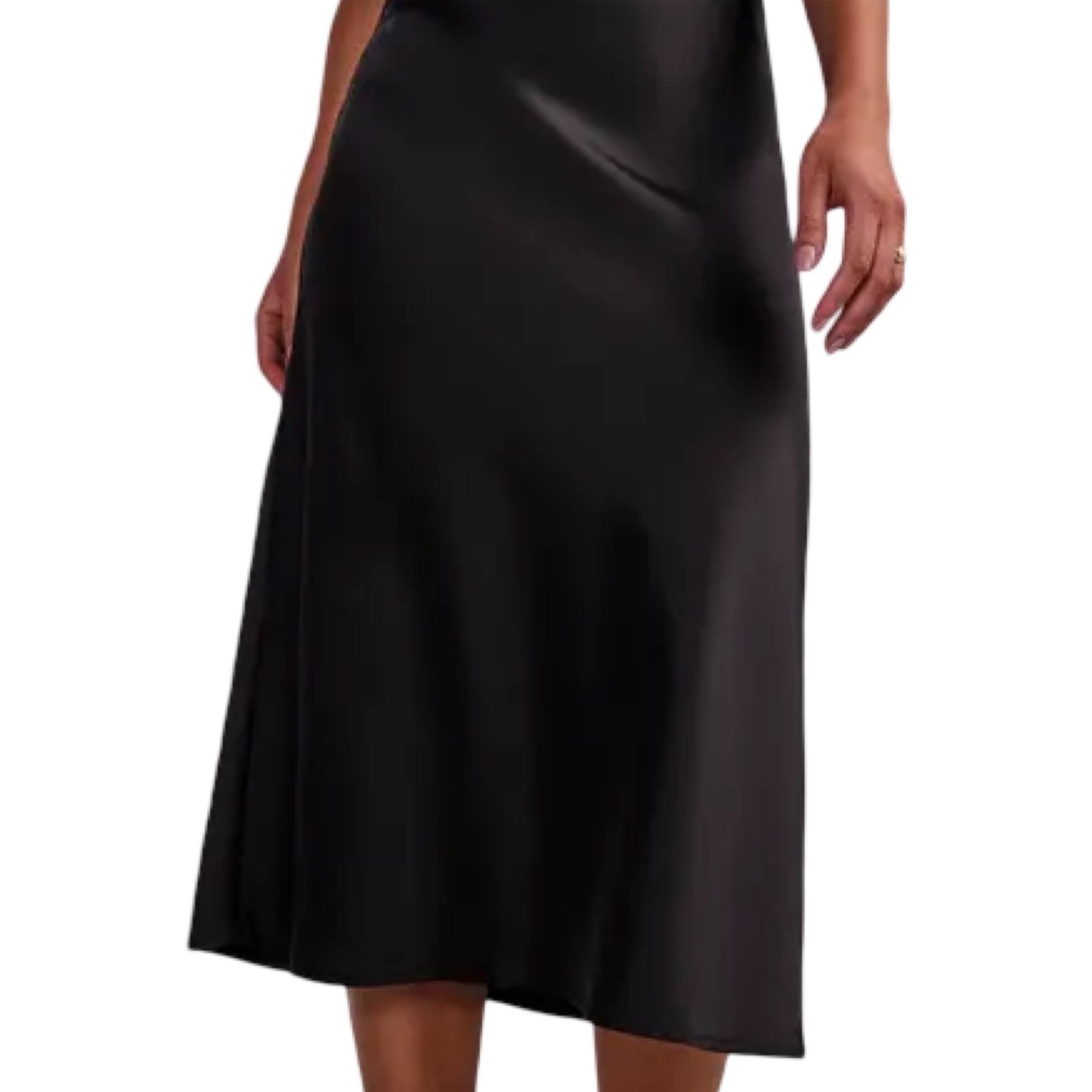 YAS - yaspella HW midi skirt s. Noos - Black - Merle og Wilde ApS