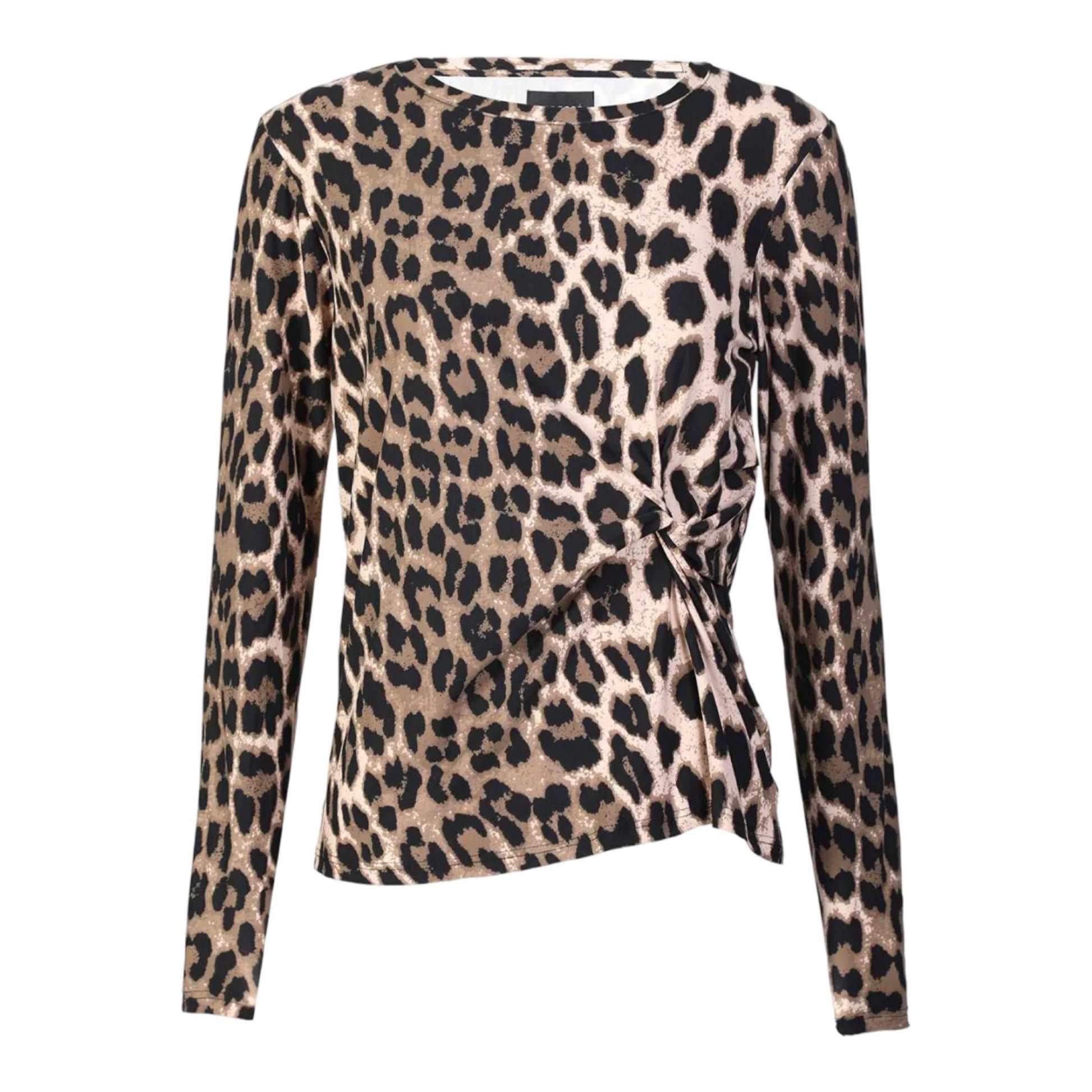 Liberte - Alma - LS - Twist - Tshirt - Big Lux Leo Fossil - Merle og Wilde ApS