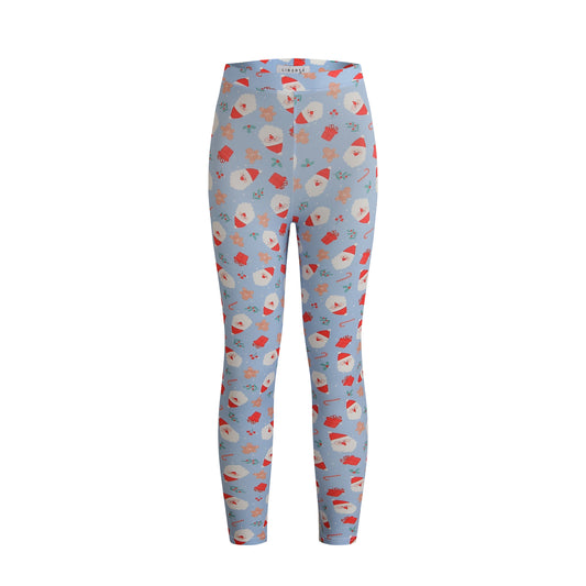 Liberte - Alma-leggings-kids - Santa skyblue