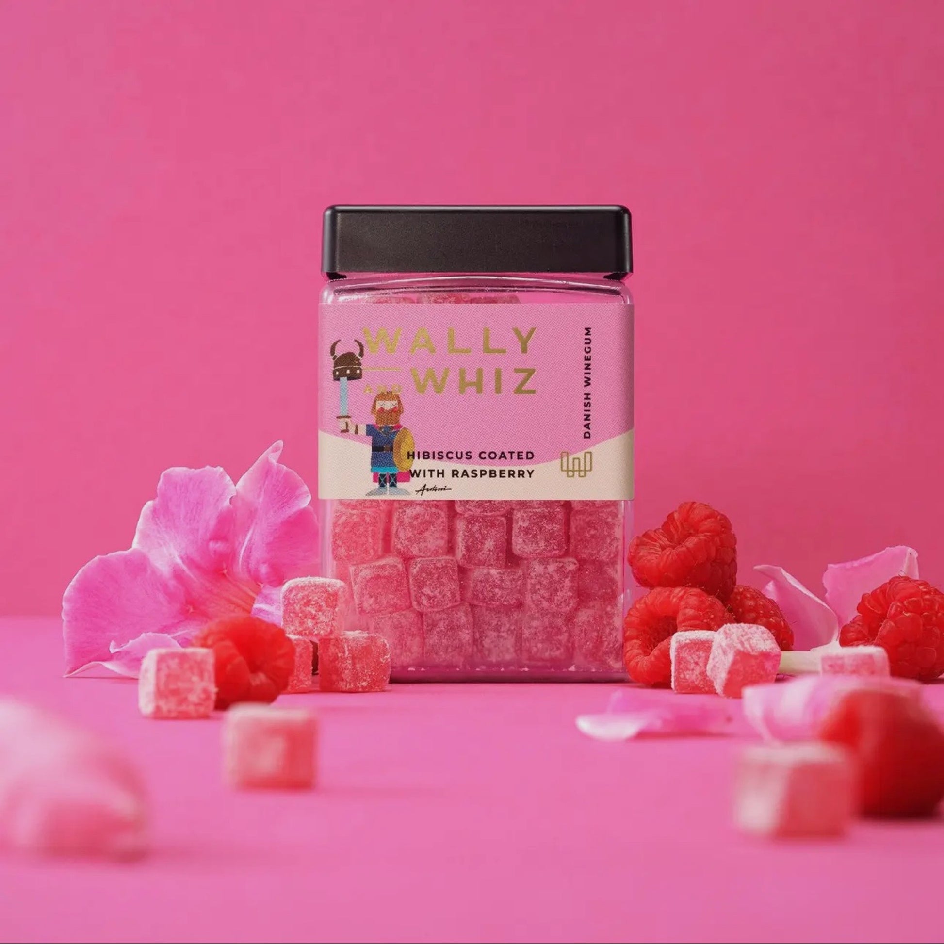 Wally and Whiz - Hibiscus med hindbær 240 g - Merle og Wilde ApS