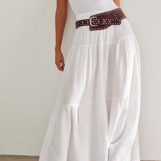 Noella - Leyla skirt - Hvid - Merle og Wilde ApS