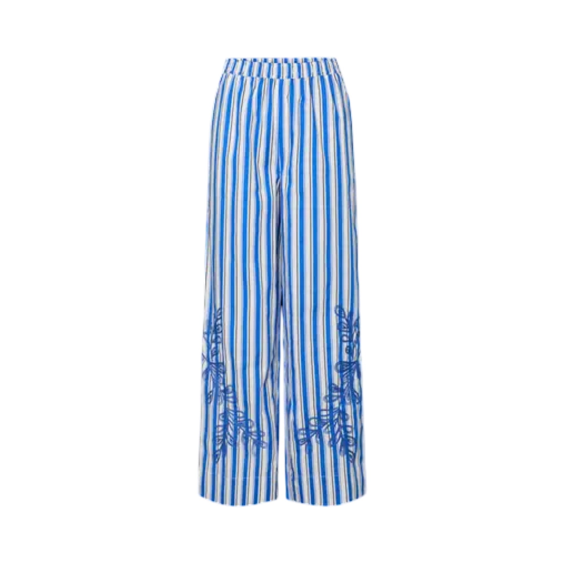 YAS - Yastimo HW pant s - Blue/white - Merle og Wilde ApS