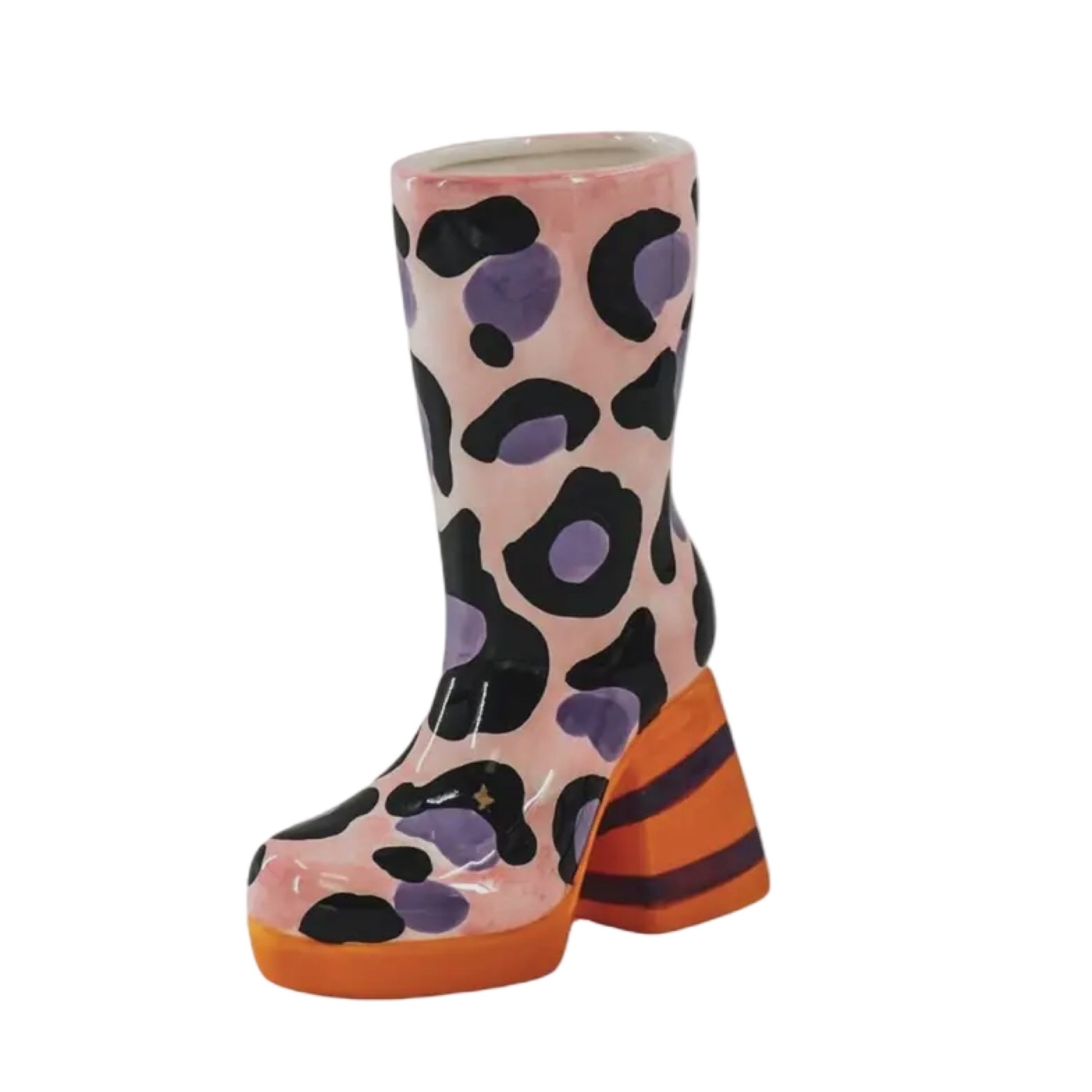 Housevitamin - Støvle vase i Leo - Pink/orange - Merle og Wilde ApS