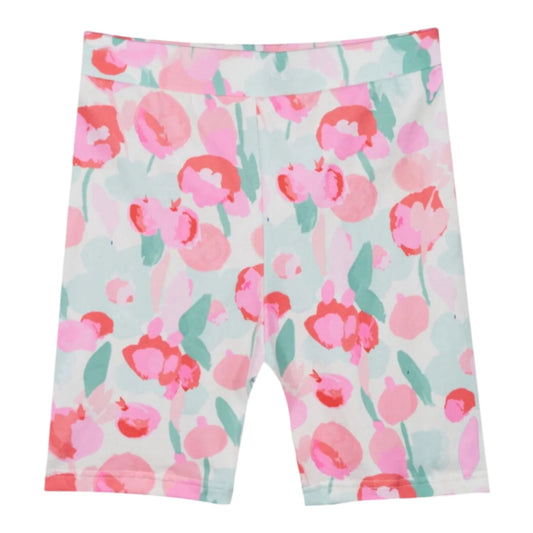 Liberte - Bicycle - shorts - kids - mint pink flower