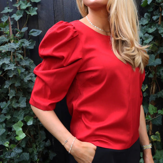 Liberte - Winnie blouse - Red - Merle og Wilde ApS