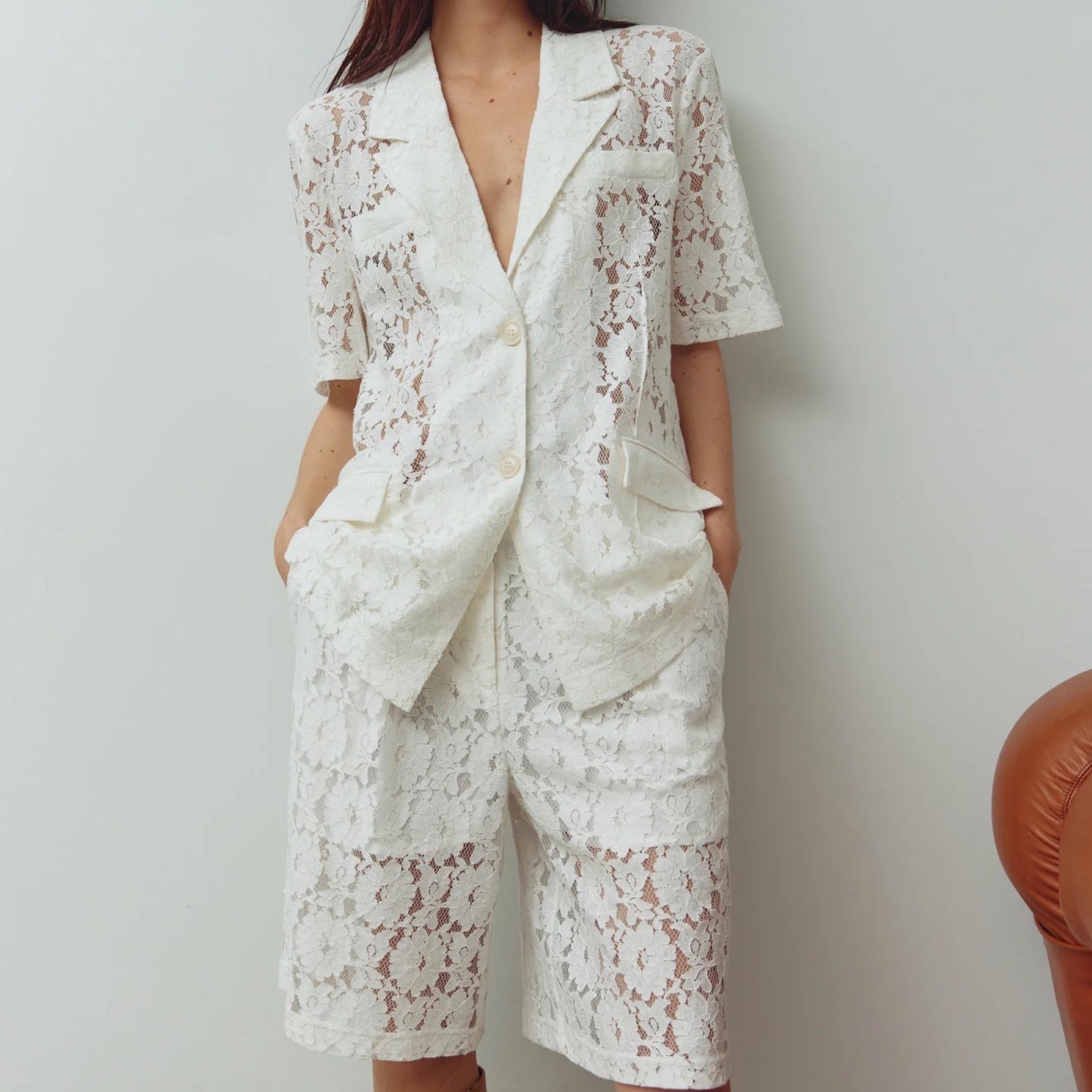 Preorder feb. - Noella - N - Leanne blazer - Ivory - Merle og Wilde ApS