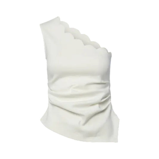 YAS - Yasscallop o/s top - star White