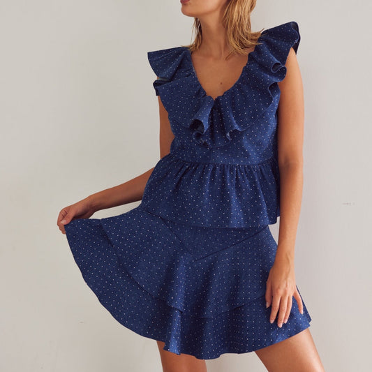 Noella - Lilianna skirt Blue wash - Merle og Wilde ApS
