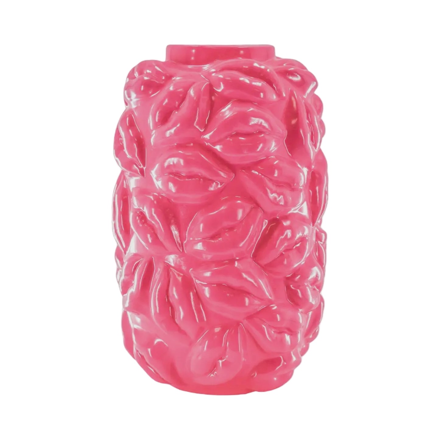 Housevitamin - kys vase - keramik - fåes i 2 farver - neonpink & beige - Merle og Wilde ApS