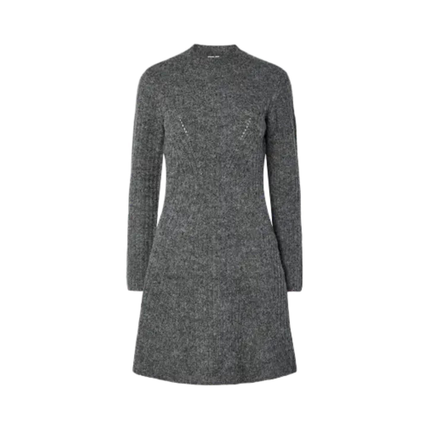 YAS - Yasdolly LS knit dress s. Noos - Grey - Merle og Wilde ApS