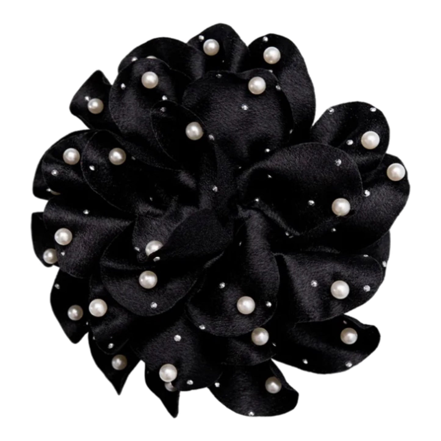 Black Colour - BCkimmi mega flower brooch - Black