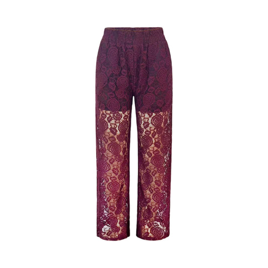 Liberte - Lacy pants - Bordeaux lace - Merle og Wilde ApS