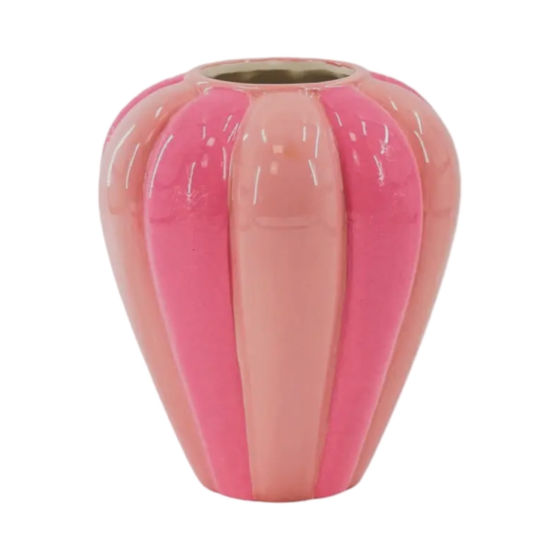 Housevitamin - Vase Swirl keramik - Pink/rosa - Merle og Wilde ApS