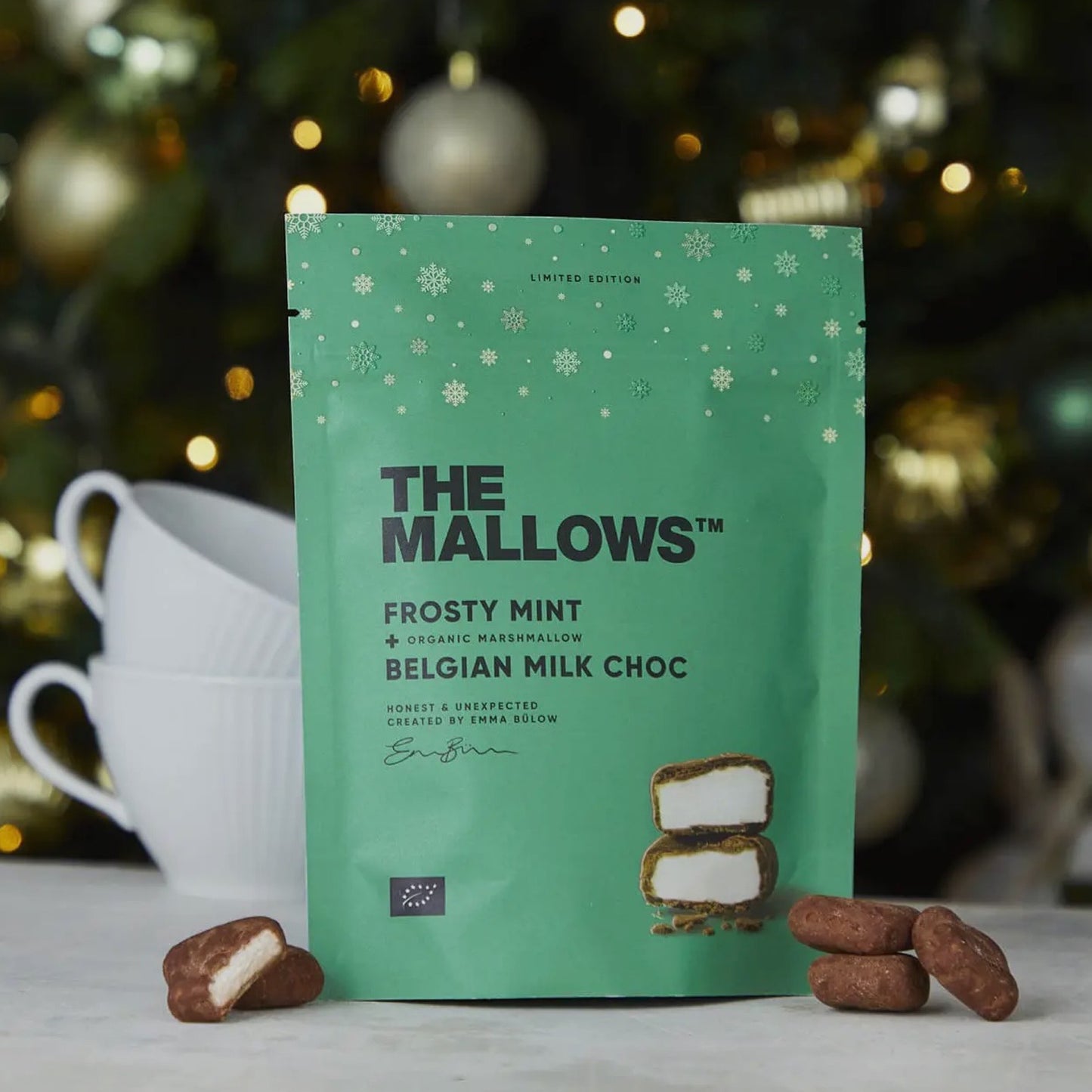 The Mallows - Frosty mint - Chokolade overtrukne skumfiduser - Merle og Wilde ApS