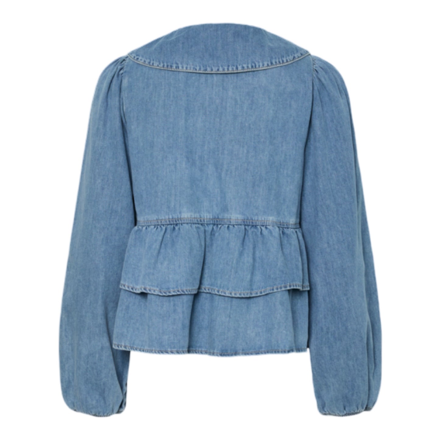 Y.A.S - Yascelinde LS Top - Light denim blue