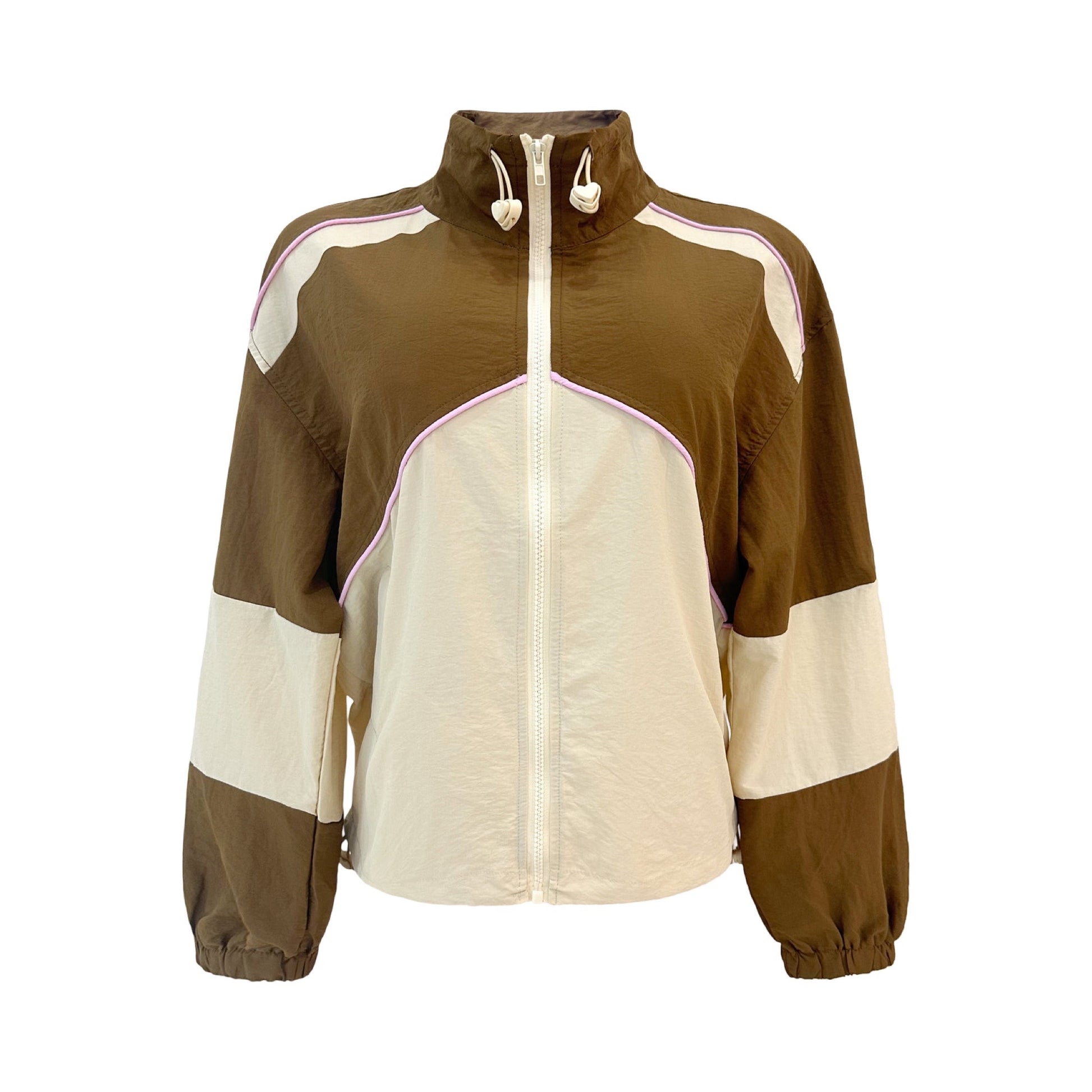 Liberte - Eva track jacket - mocca Ivory - Merle og Wilde ApS