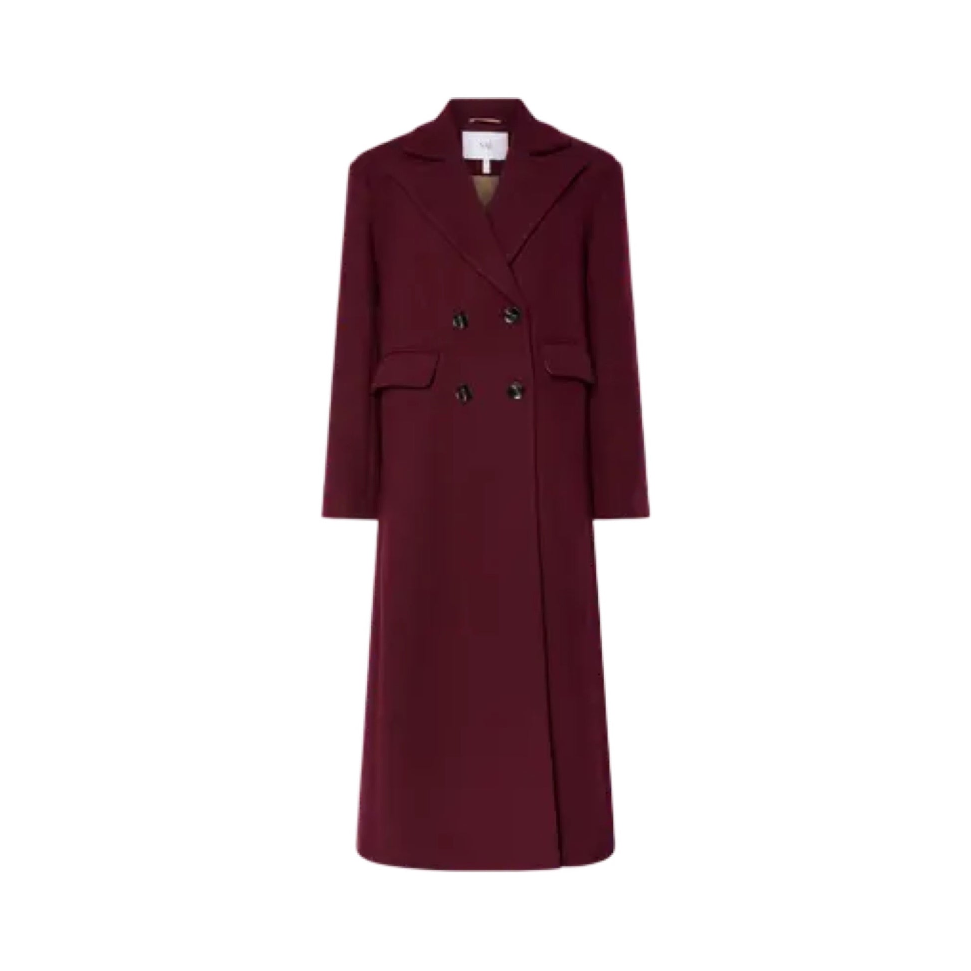 YAS - Yasroyla LS wool blend Long coat AB - 6 port royale - Merle og Wilde ApS