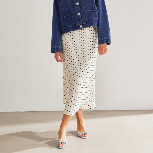 Noella - Kenya skirt carmine White print - Merle og Wilde ApS