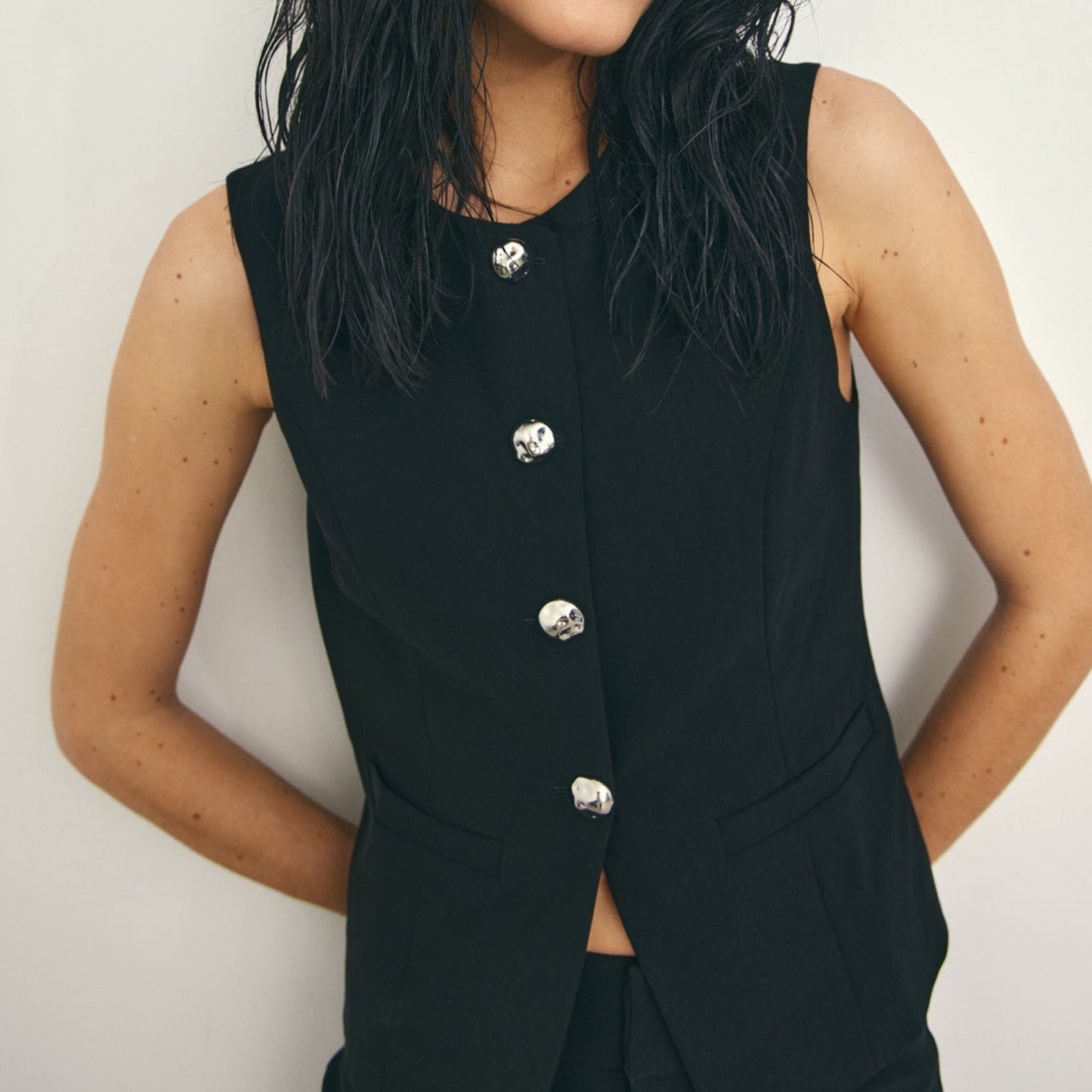 Noella - Lauressa vest - Black - Merle og Wilde ApS