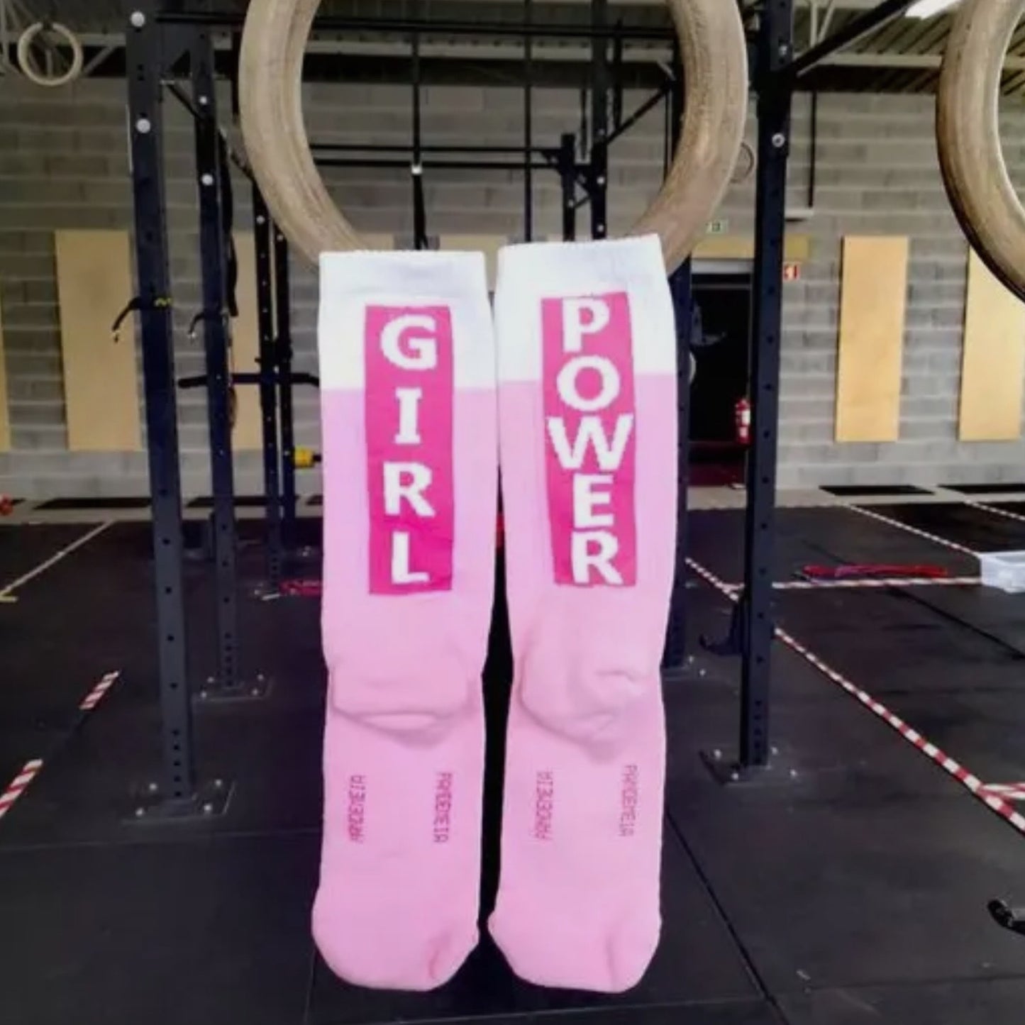 Pegada socks - Girl power strømper - pink/hvid