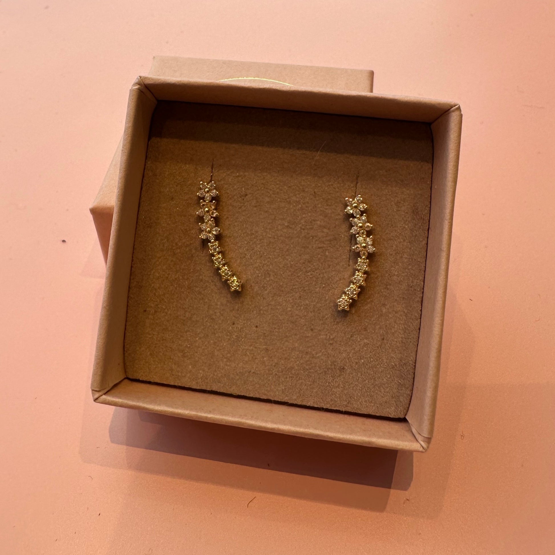 Friihof+Siig - Øreringe guld med sten 44 - Merle og Wilde ApS