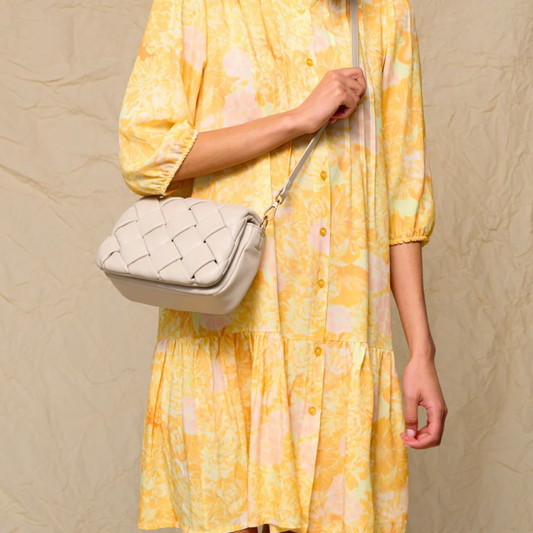 Noella - Imogene kjole SH dress - Rose yellow flower