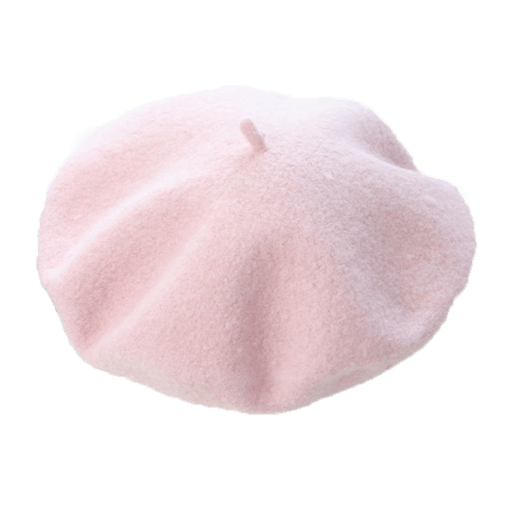 Filina Beret basic - Pastel lyserød