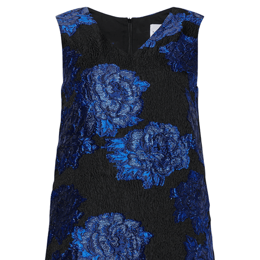 Noella - Taylor V-Neck dress - Blue mix