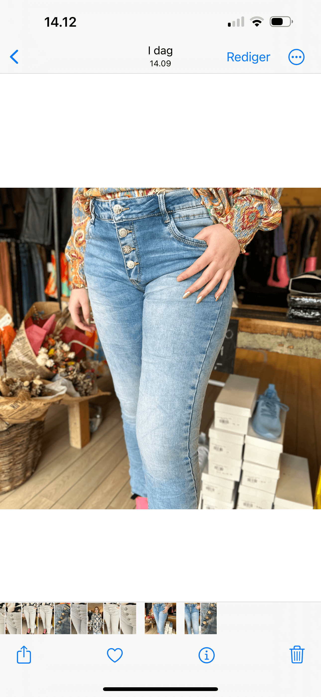 Jewellly - JW2317 - Jeans blå - Merle og Wilde