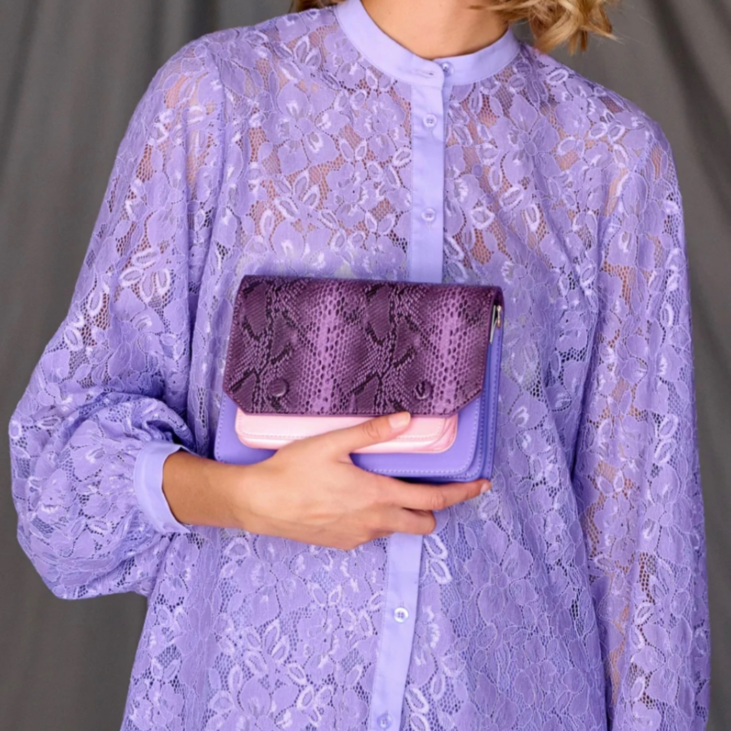 Noella - Bristol Lace Tshirt - Lilac