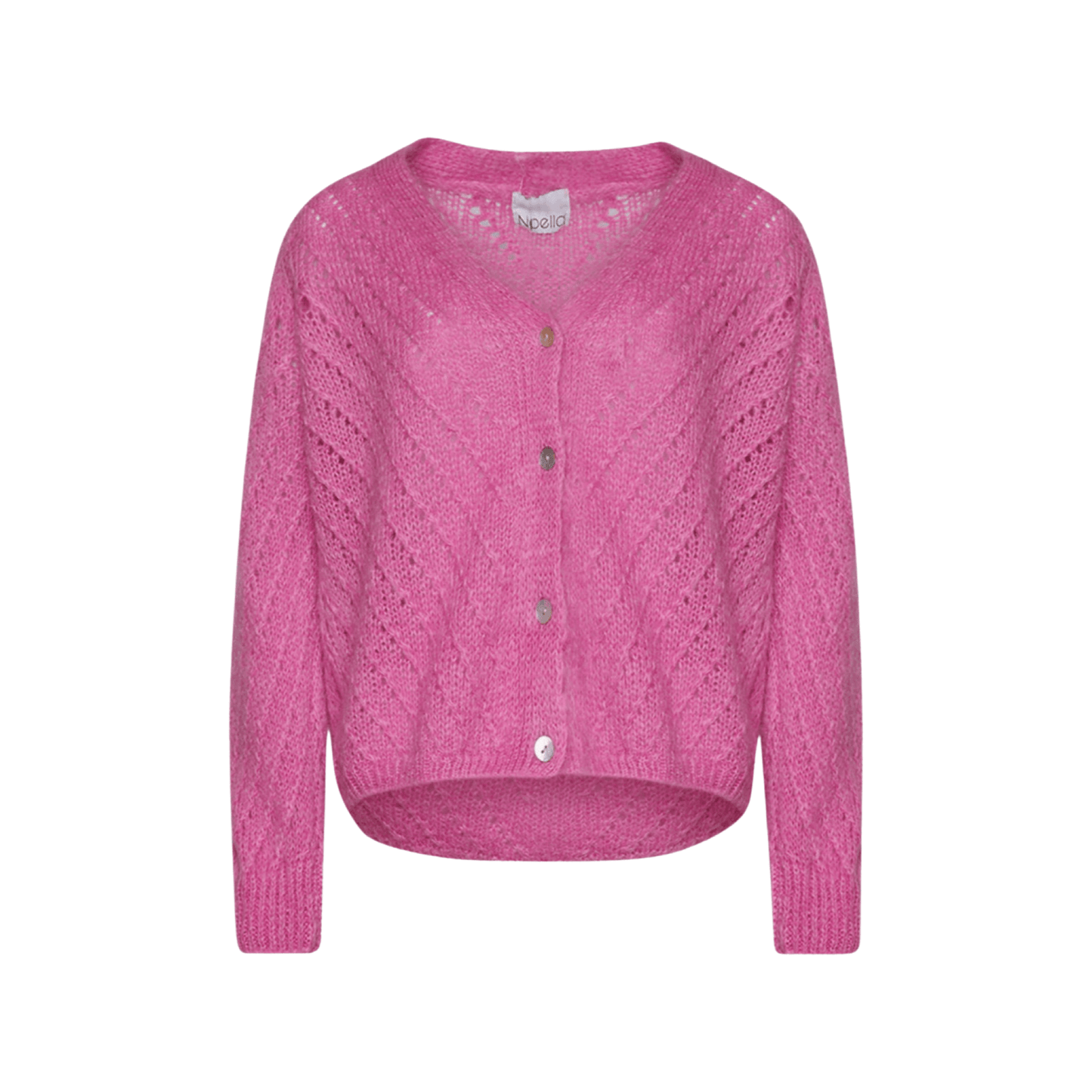 Noella - Ira Hole Knit cardigan - pink